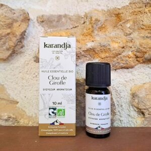 Huile essentielle de clou de girofle bio, flacon de 10ml