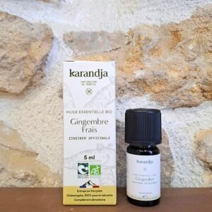 Huile essentielle de Gingembre bio, flacon de 5ml